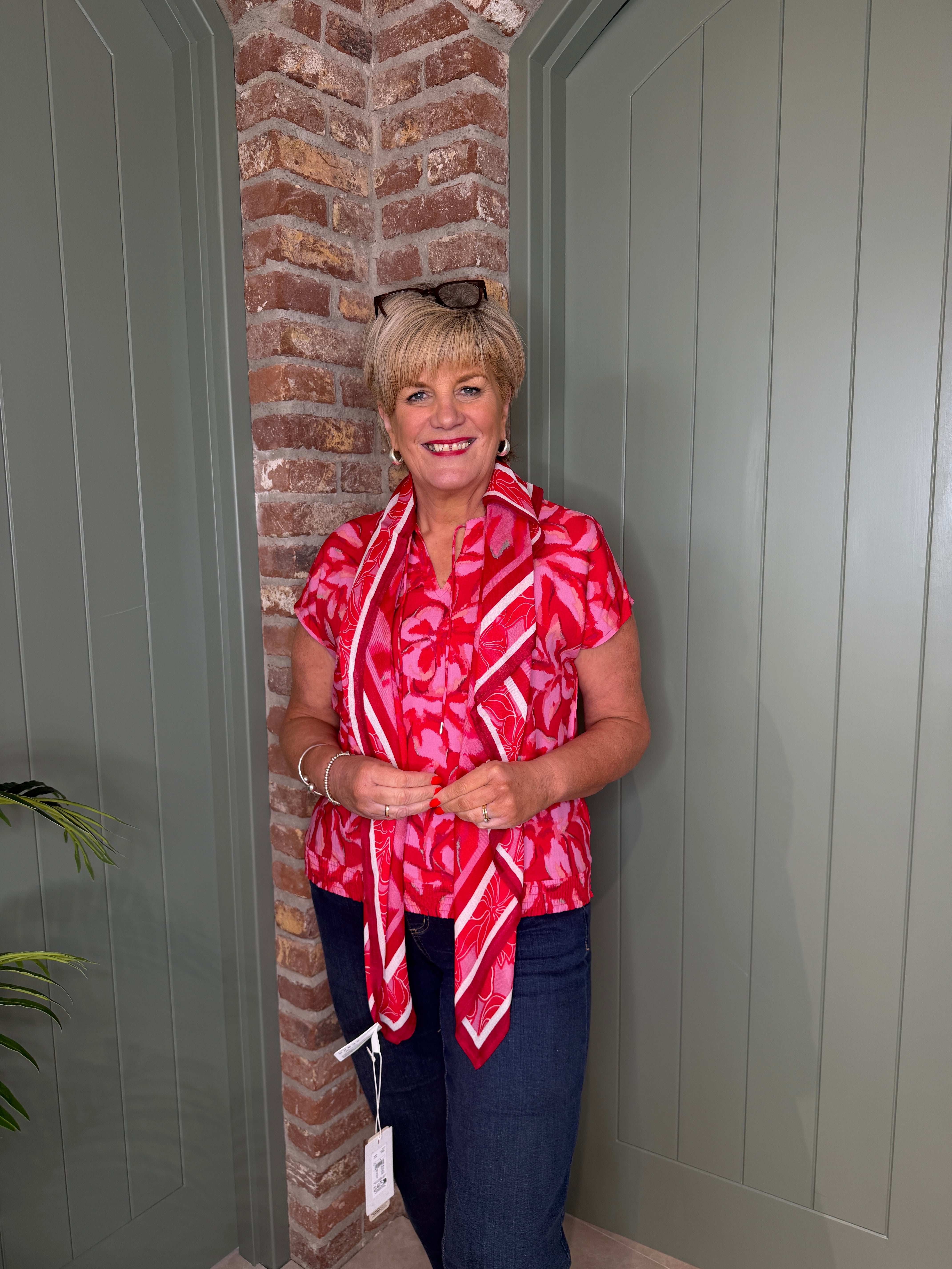 Street One Blouse In Salsa Red
