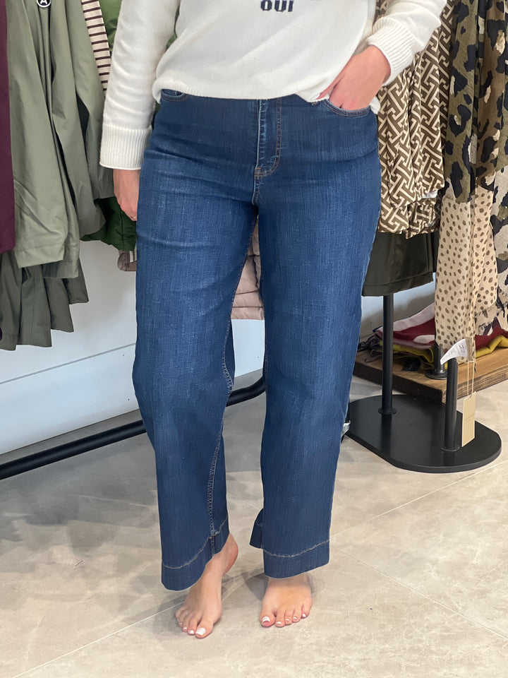 Nümph Nuparis Cropped jeans In Dark Blue Denim