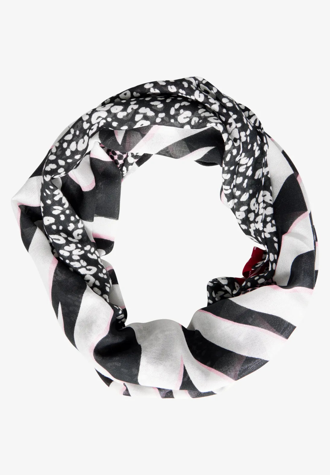 Street One Colour Print Snood In Black