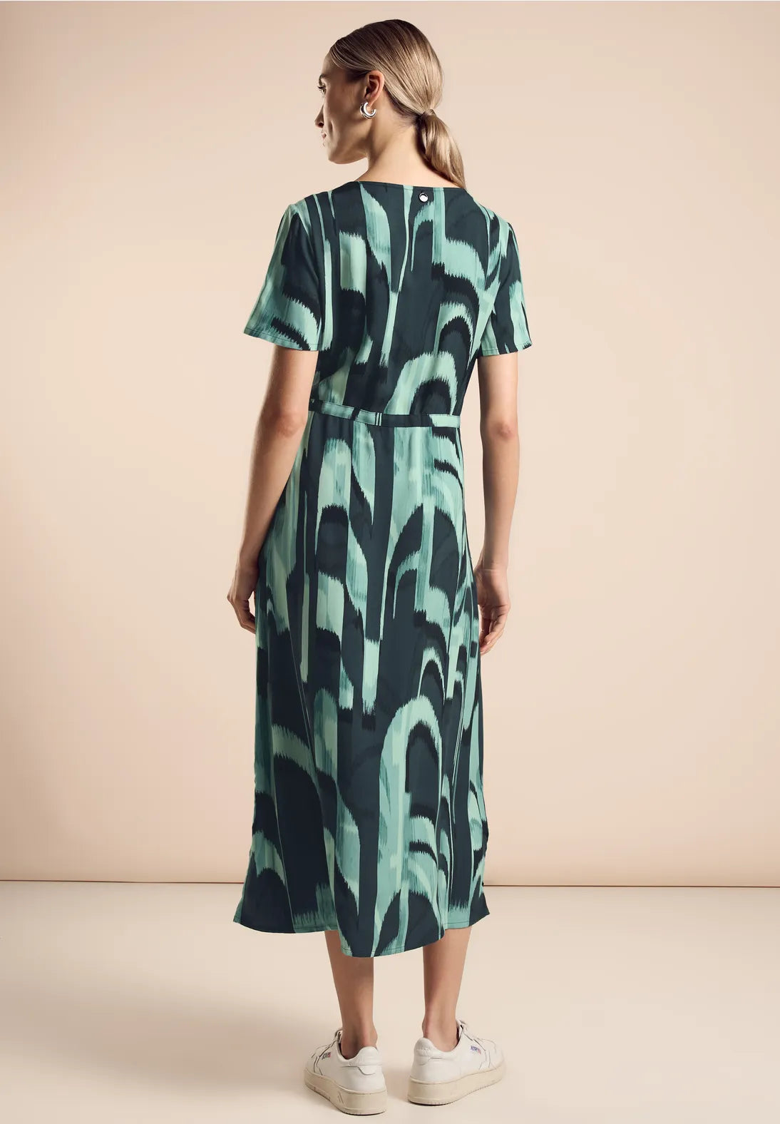 Street One Midi Dress In Hunter Green