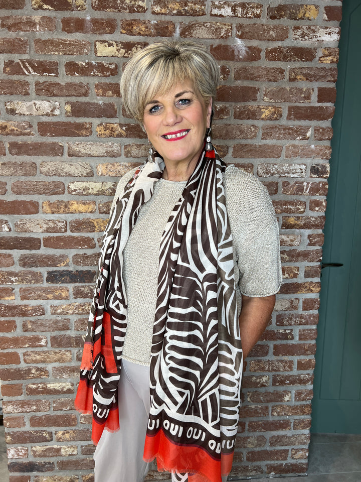 Oui Pullover In Biscuit Beige