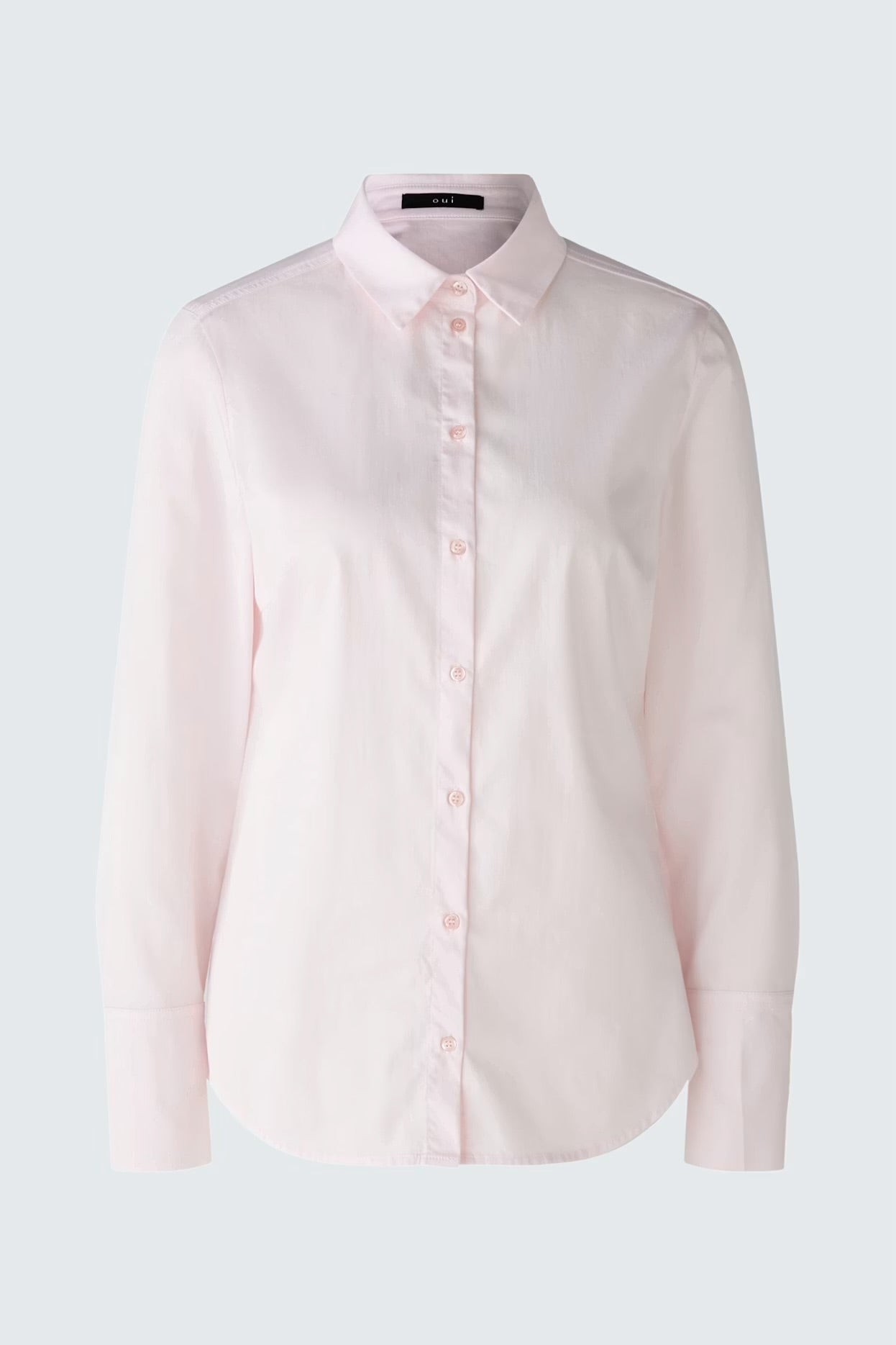 Oui Plain Shirt In Ballerina Pink