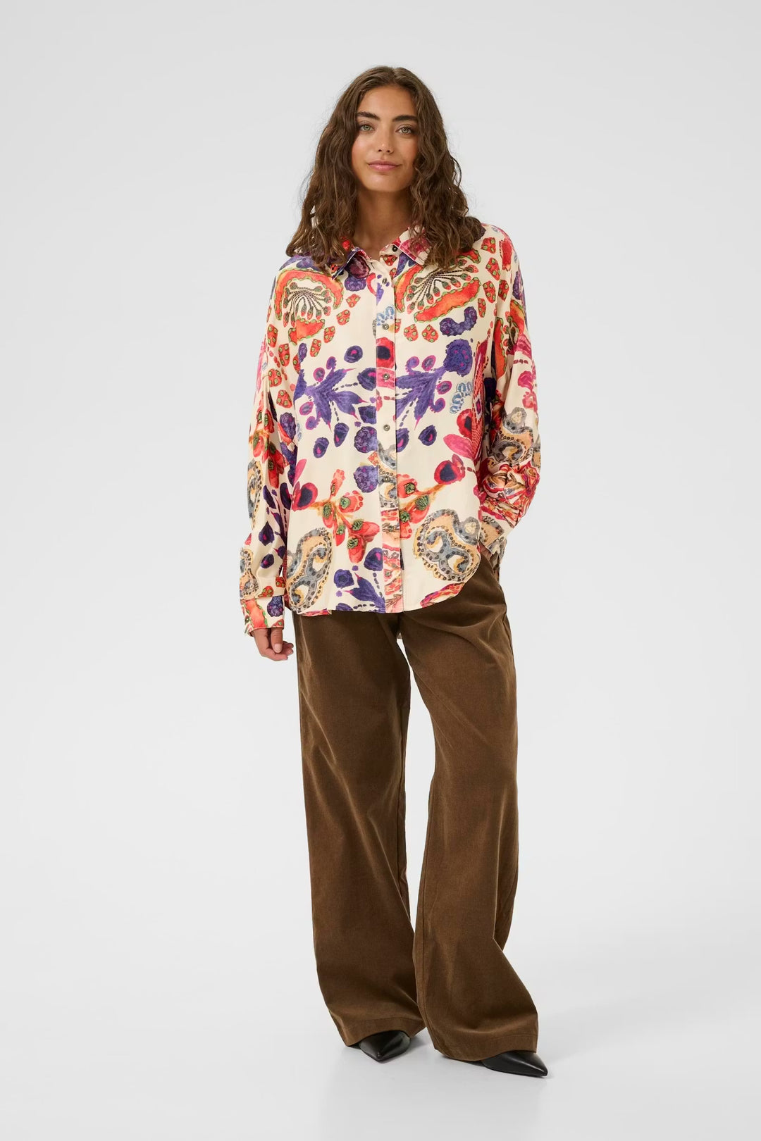 Culture Floral Shirt In Blue & Pink