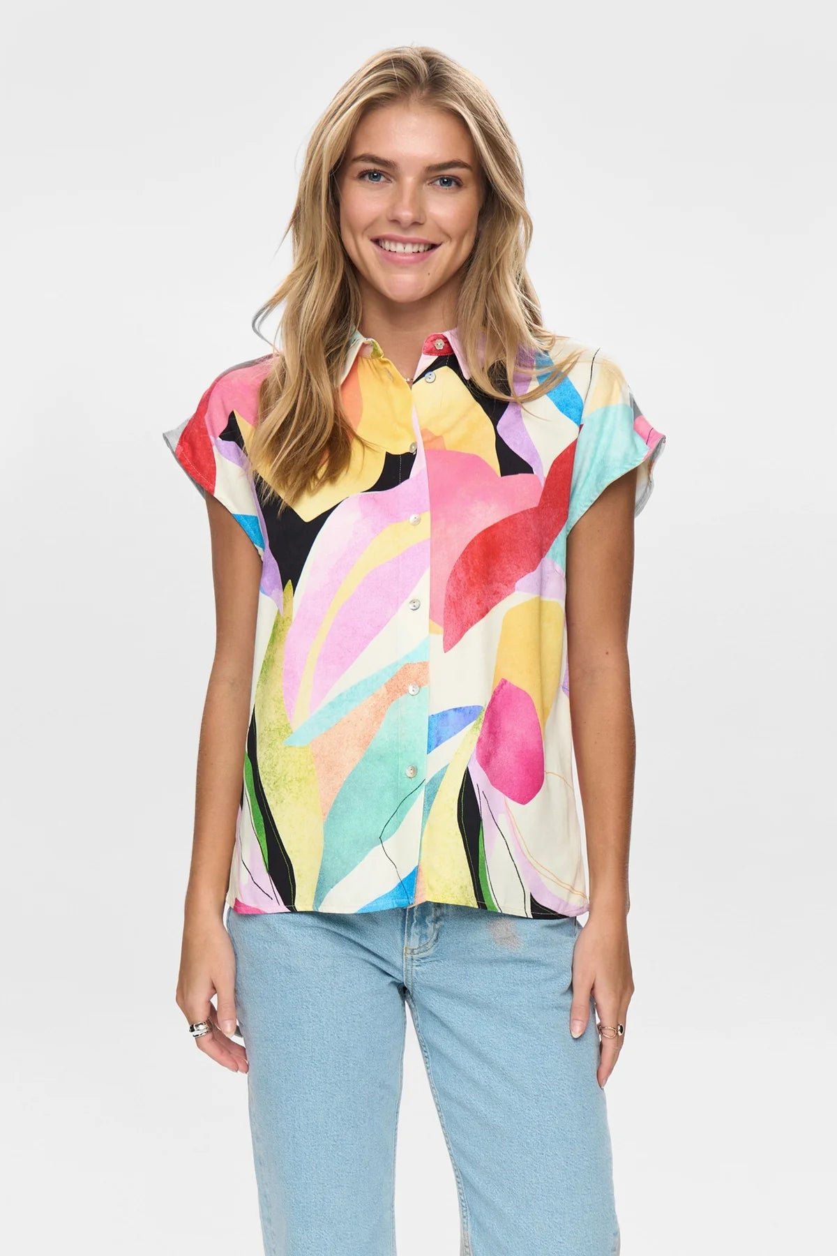 Nümph Patterned Shirt in Peony