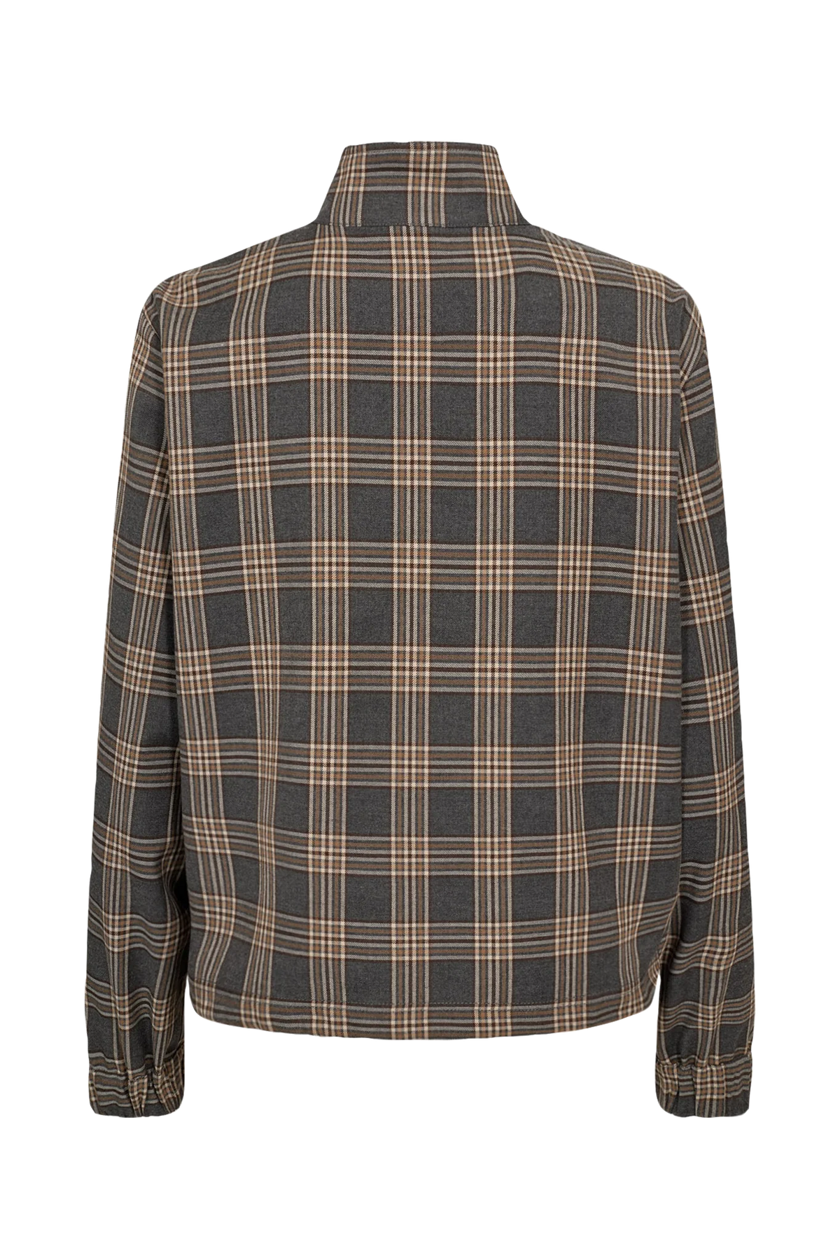 Nukamala zip sweatshirt in dark grey melange