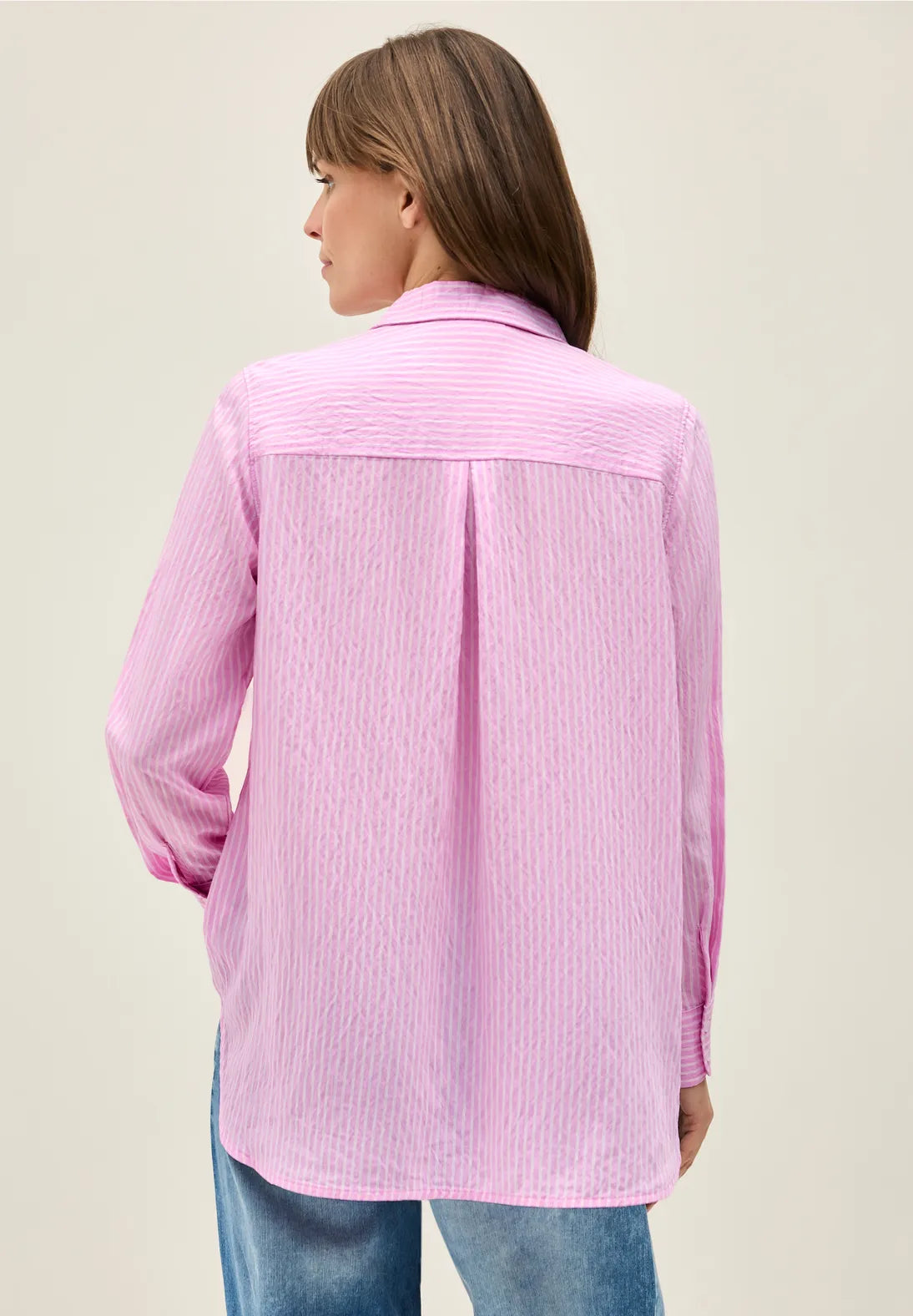 Cecil Striped Shirt In Cherry Blossom