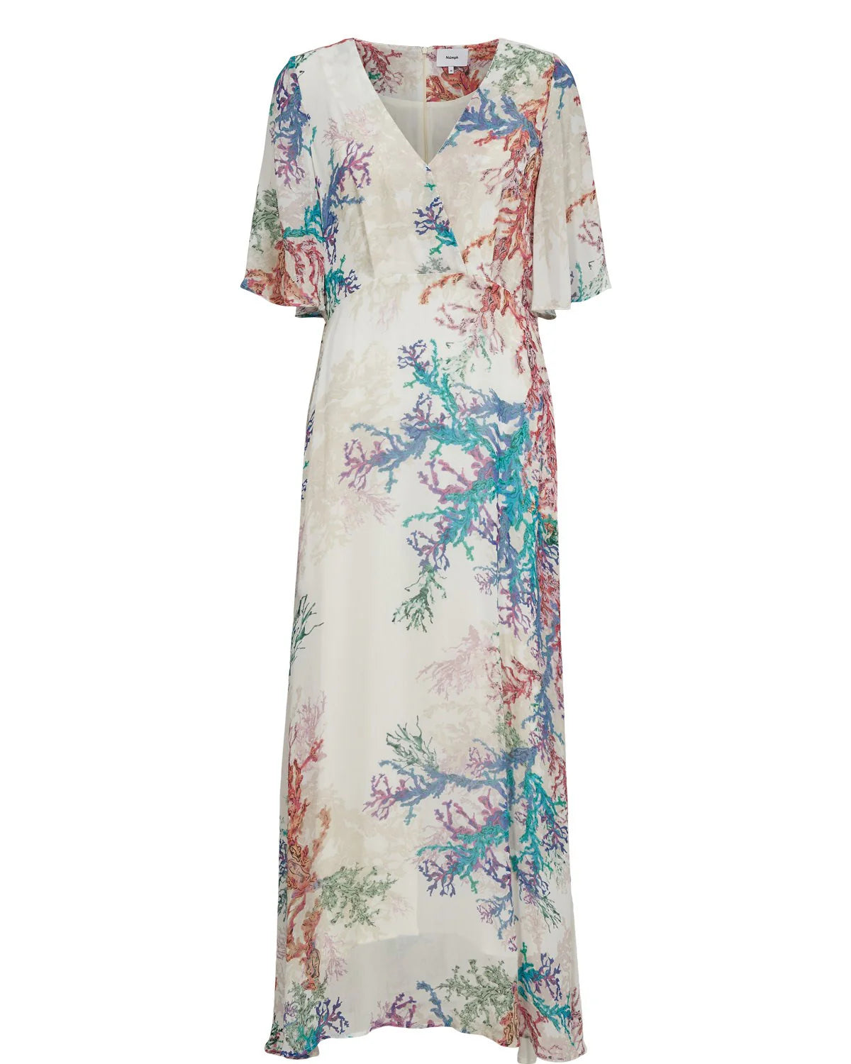 Nümph Nucoral Long Dress In Cloud Dancer