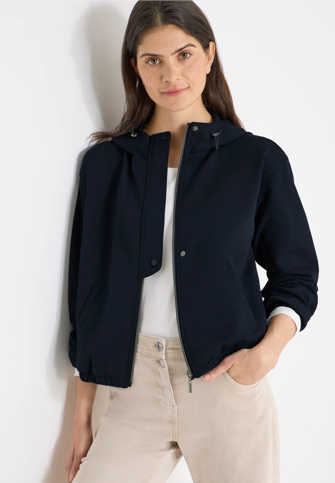 Cecil Pique Jacket In Universal Blue