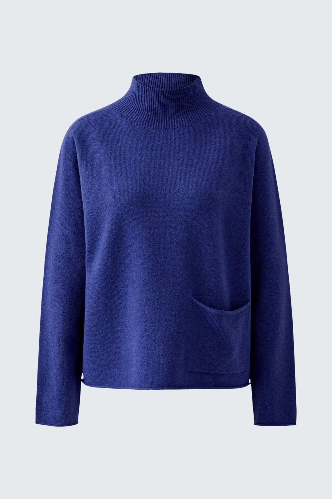 Oui Plain Pullover With In Blue Ribbon