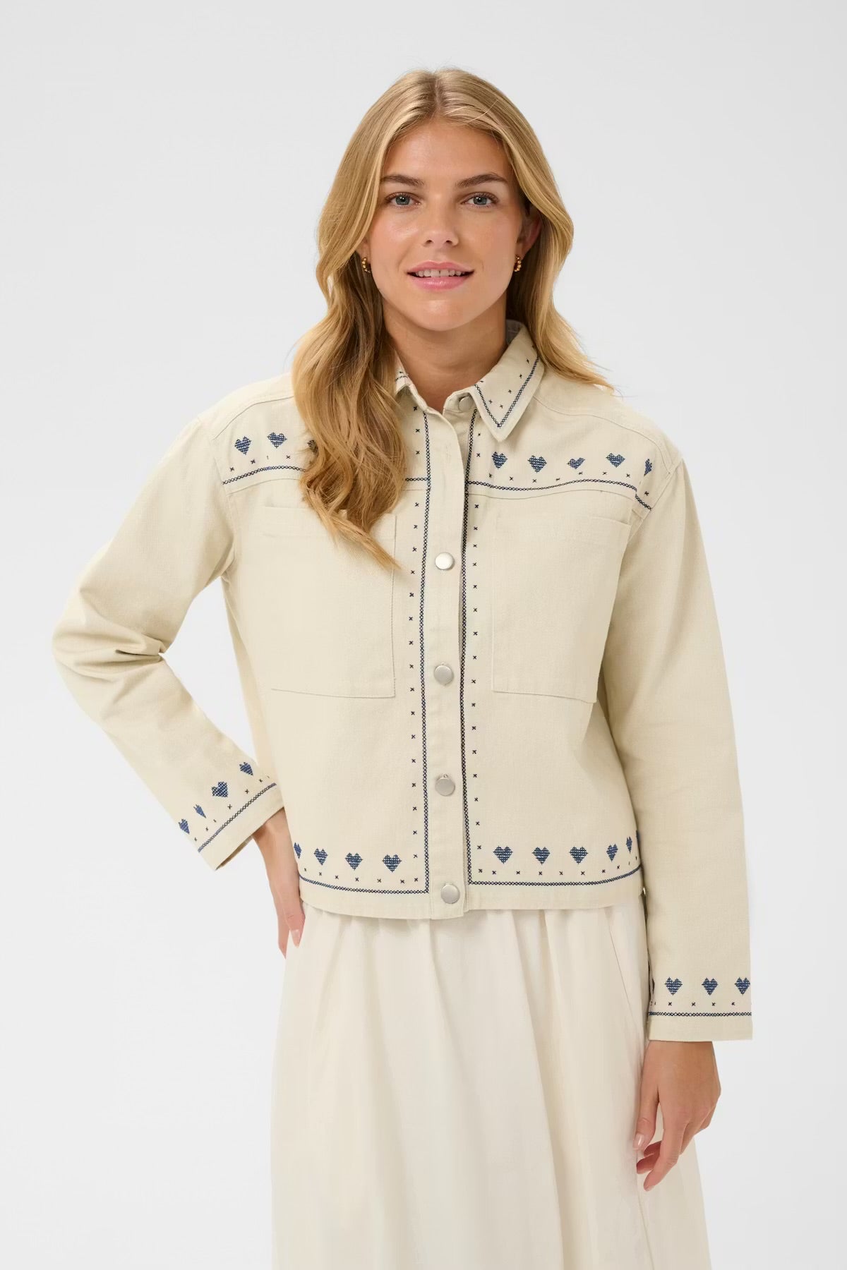 Saint Tropez Jacket in Turtledove White