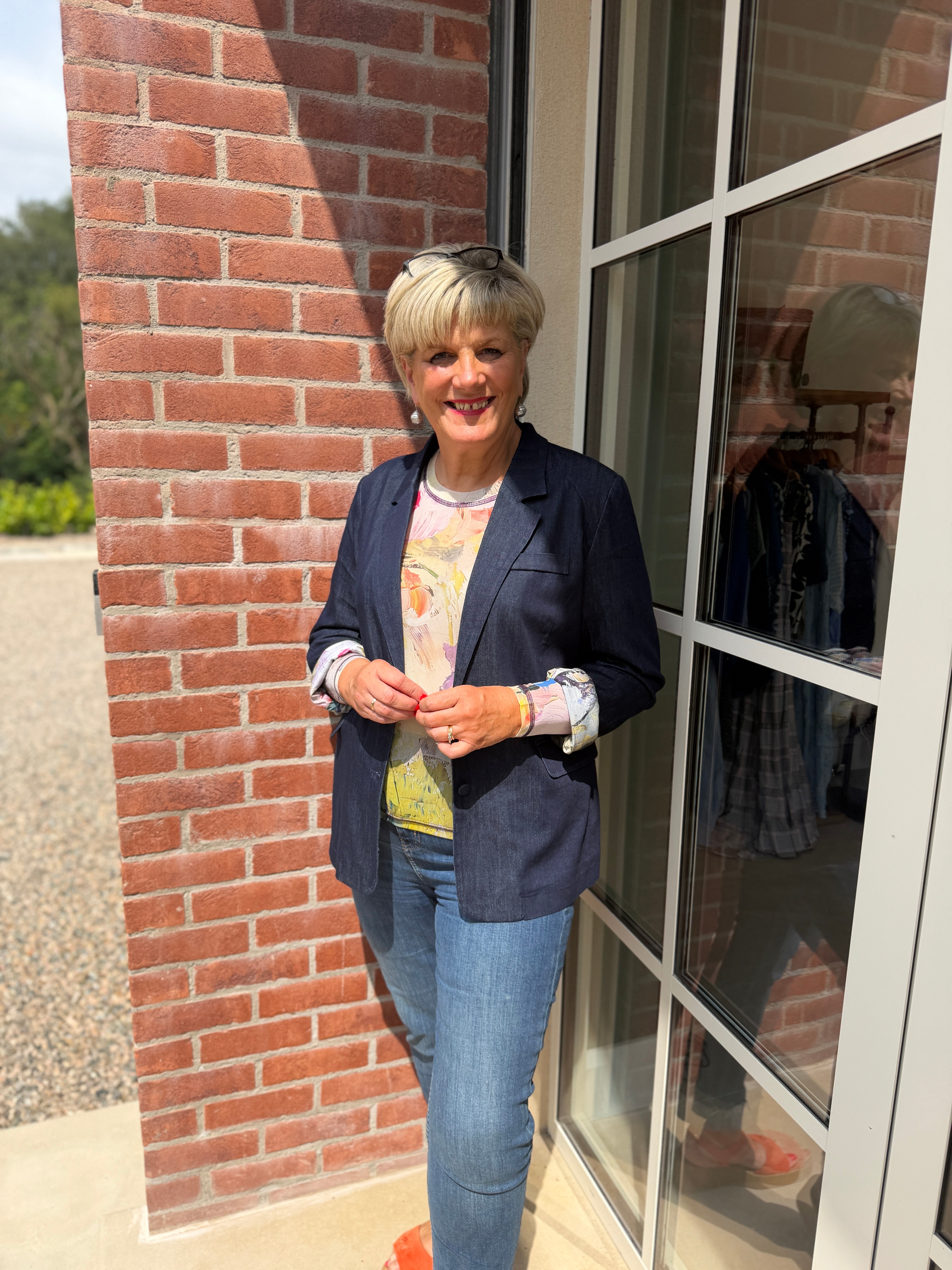 Nümph Nualetta Blazer In Dark Blue