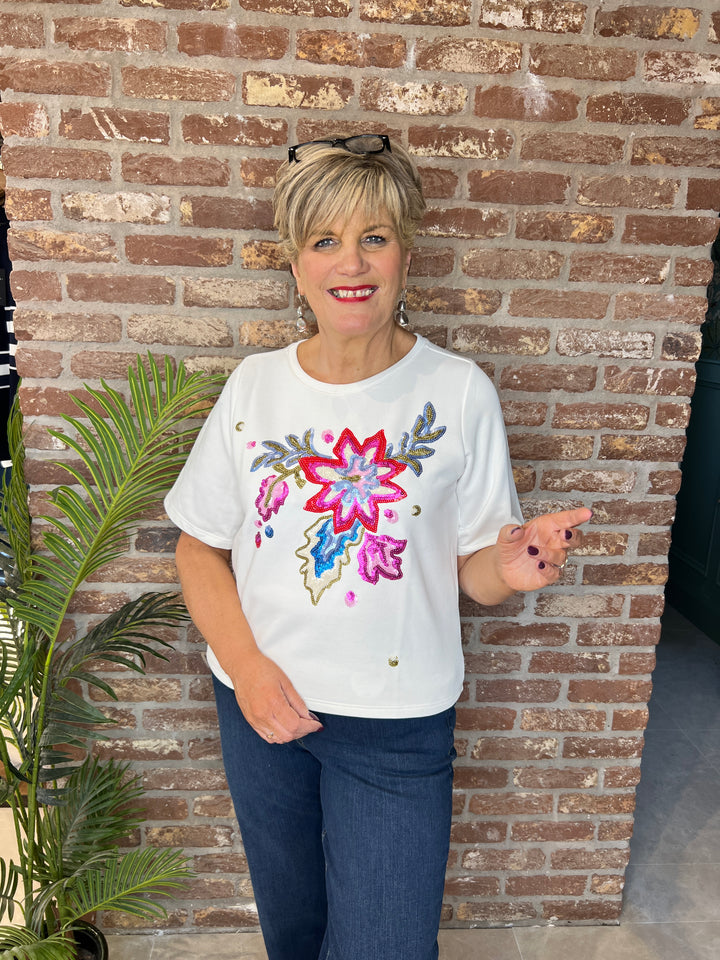 Milano Italy Sequence Sweatshirt In Off White