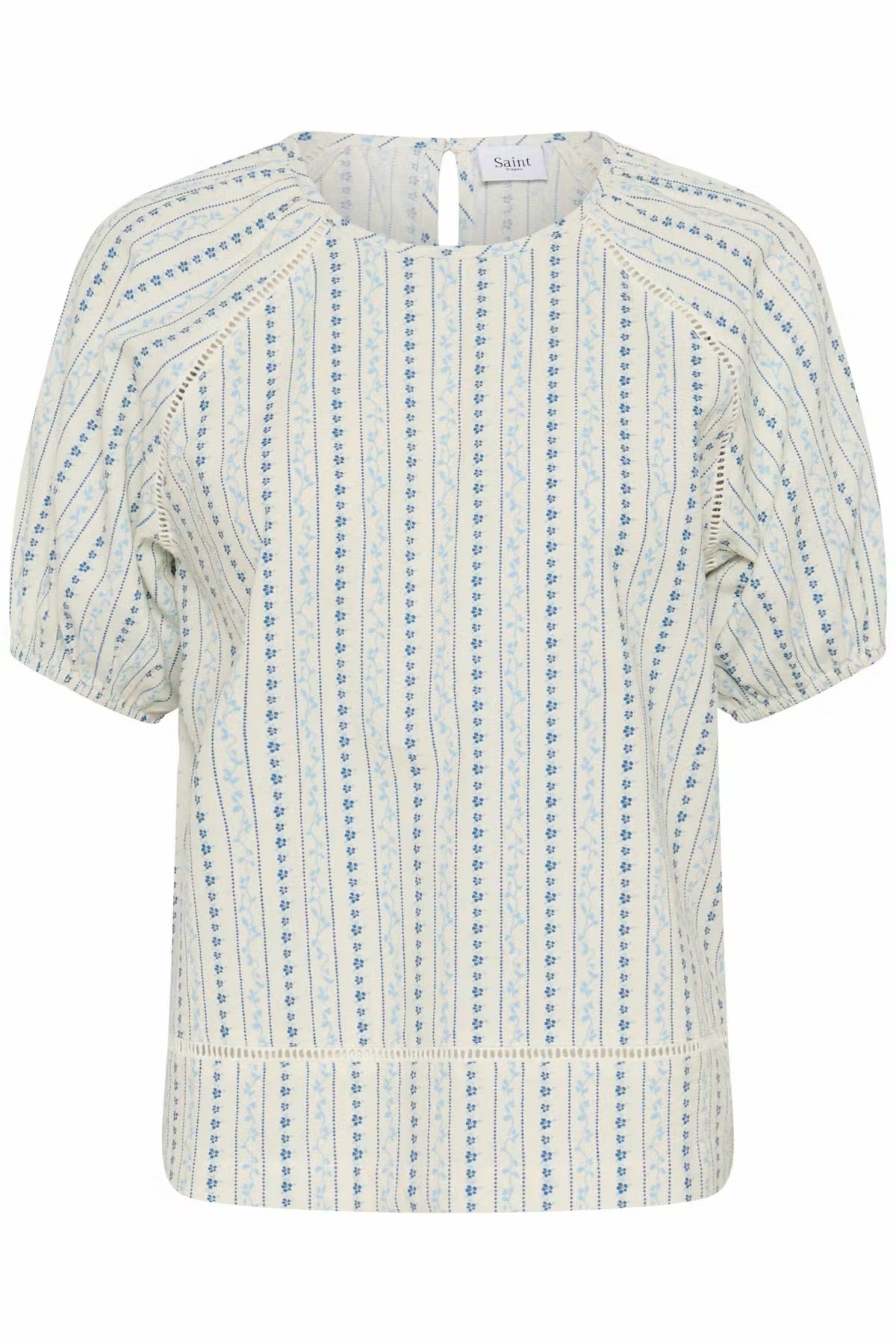 Saint Tropez Floral blouse in white multi
