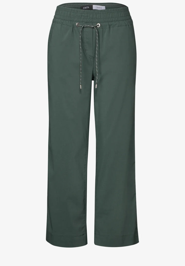 Cecil Neele Wide Leg Trousers In Khaki