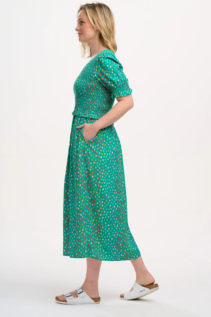 Sugarhill Brighton Bettina Rainbow Dress In Green