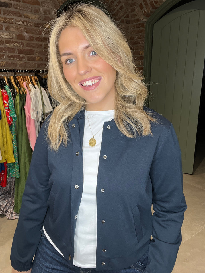 Street One Bomber Jacket In Navy