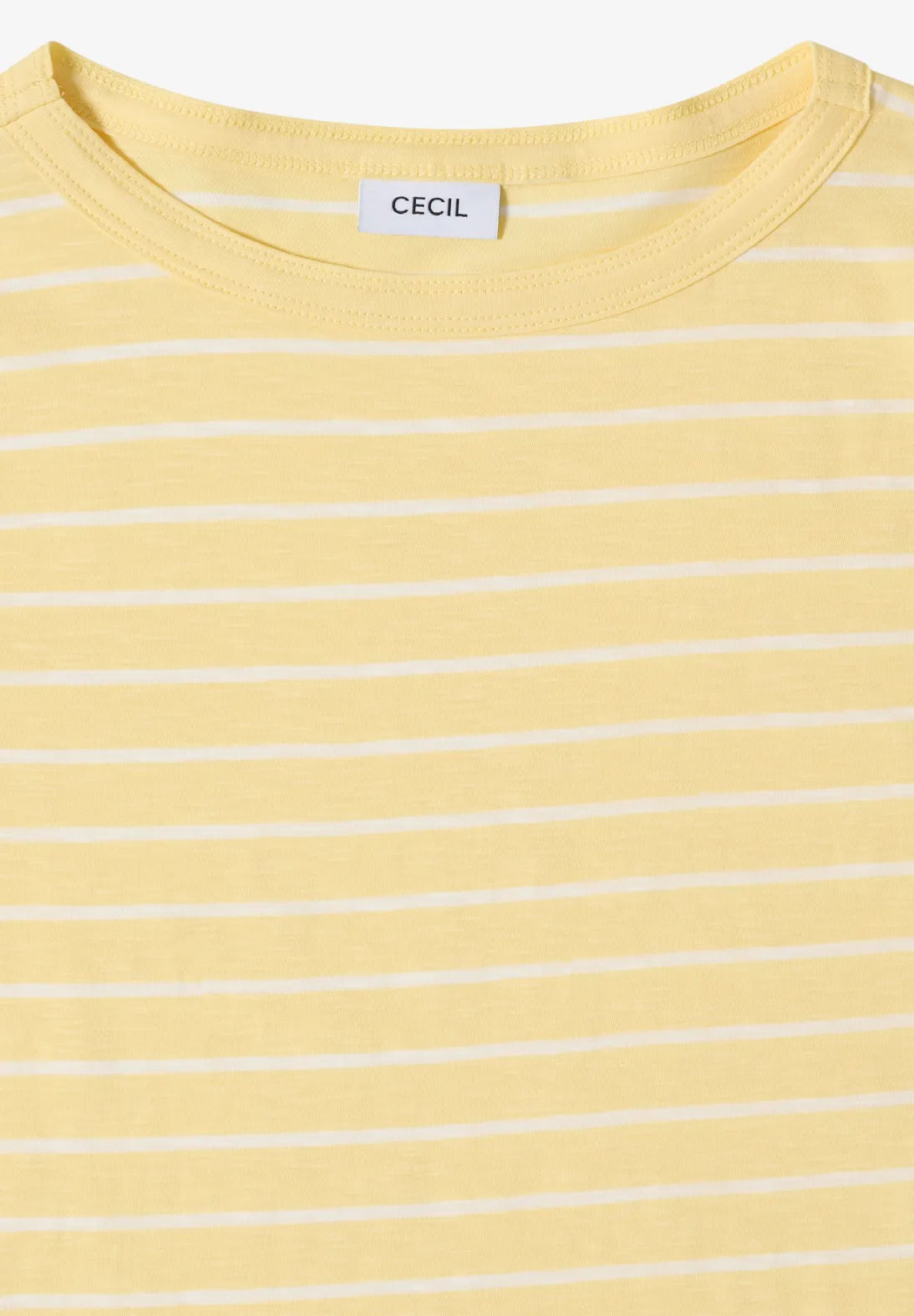 Cecil Striped T-shirt in buttermilk yellow