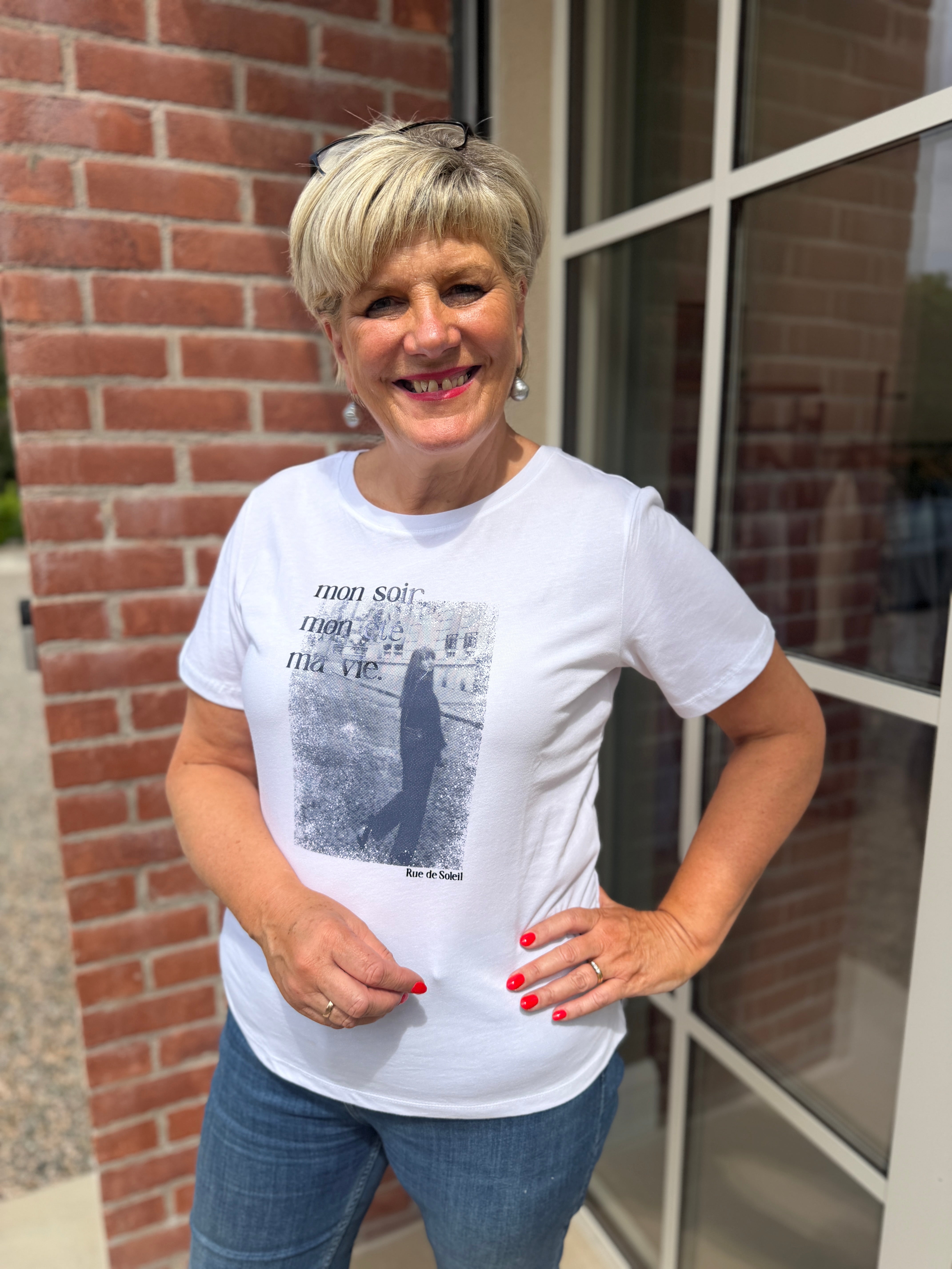 Street One photo print t-shirt in white