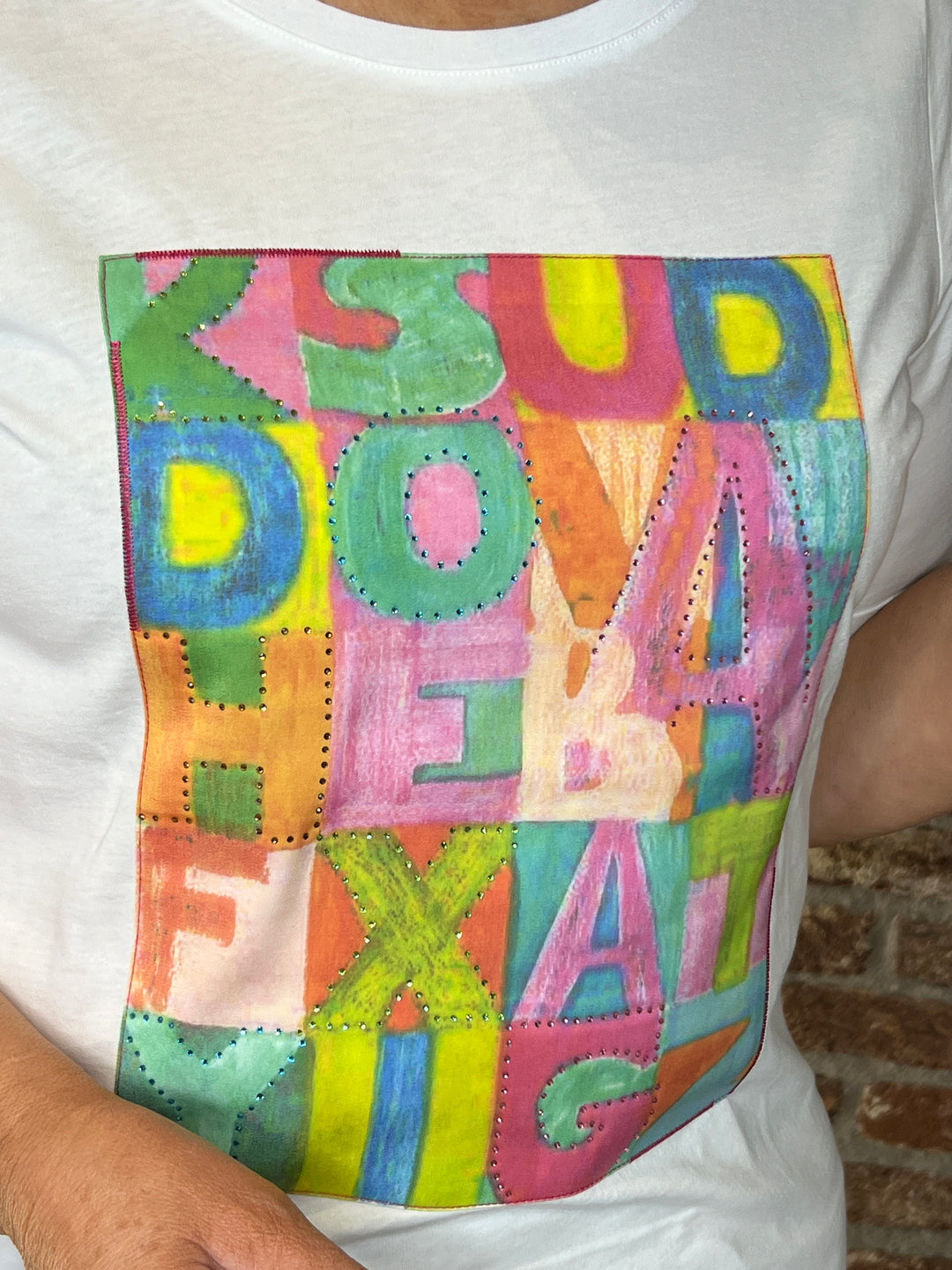 Milano Italy Print T-shirt In Off White