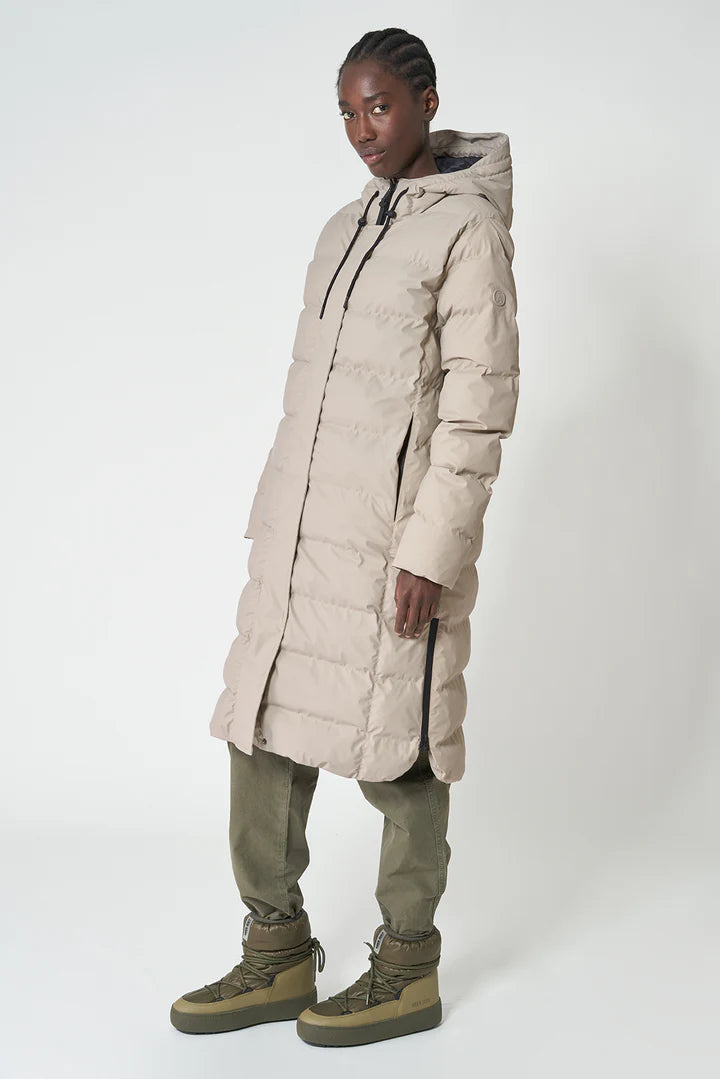 Tanta Puddle Puffa raincoat in Stone Grey