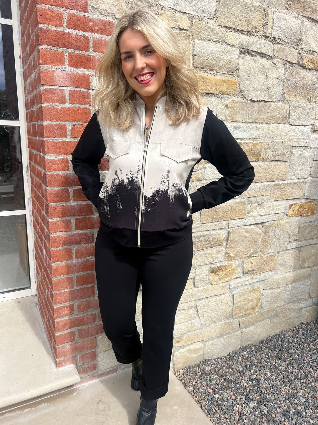 Peruzzi Print Zip Jacket In multi