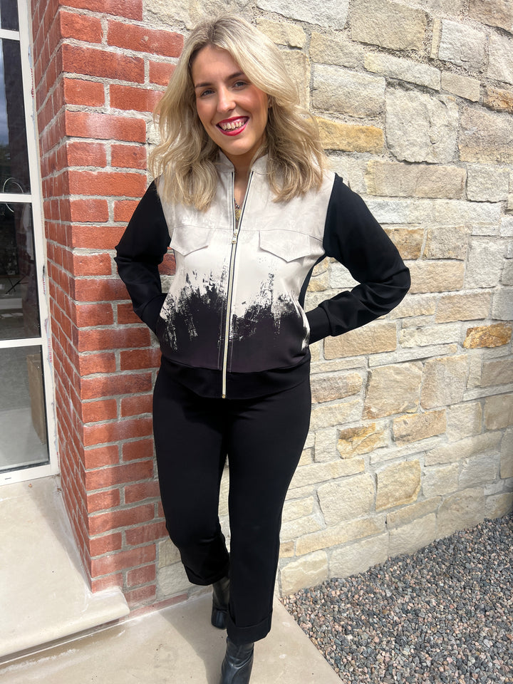 Peruzzi Print Zip Jacket In multi