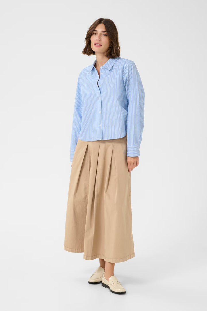 Culture Cudaimi Striped Shirt In Blue Multi