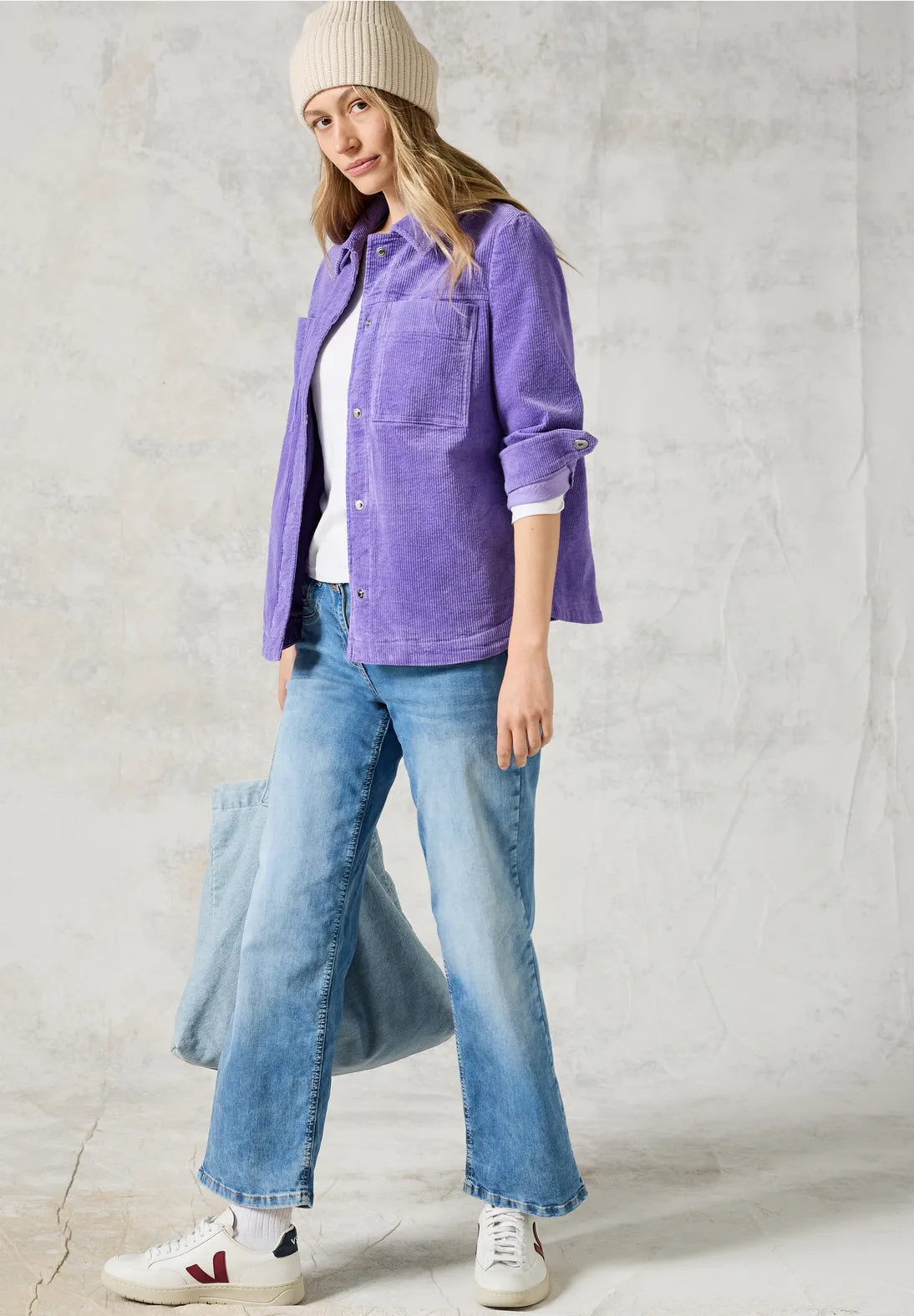 Cecil Cord Jacket In Wild Lilac