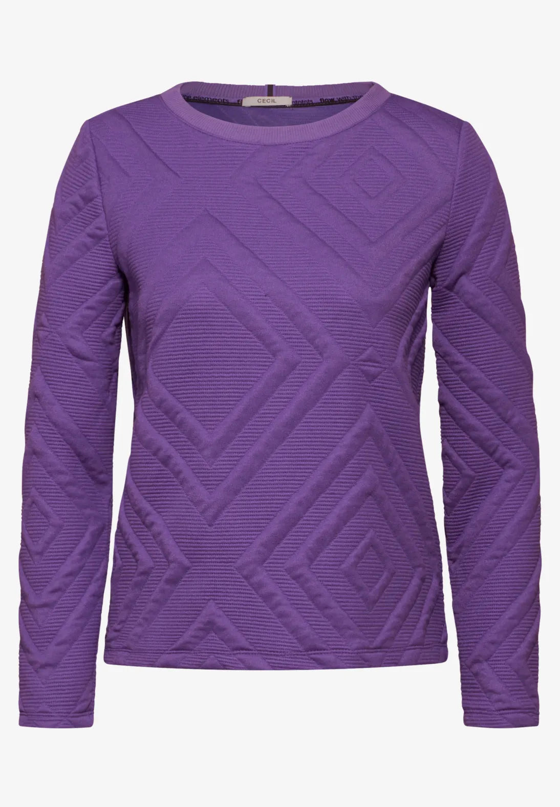 Cecil Structured Sweatshirt In Wild Lilac