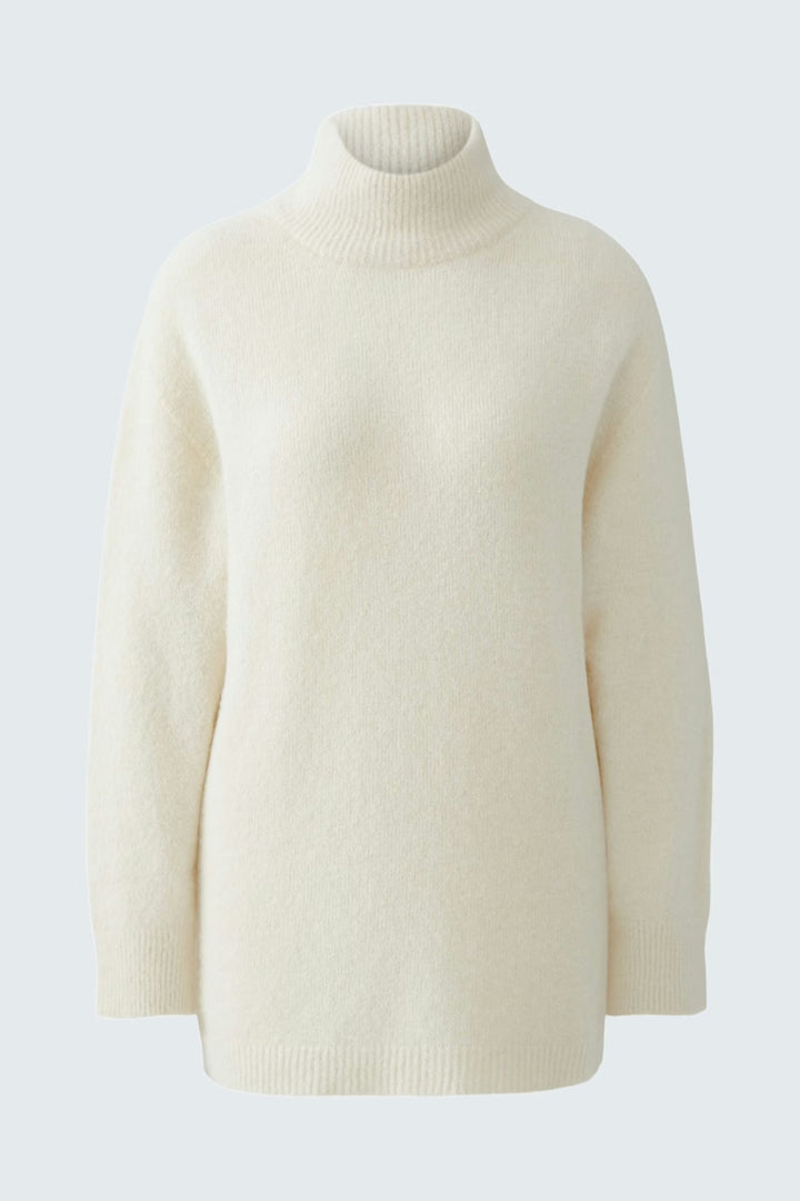 Oui Turtle Neck Pullover In Cream