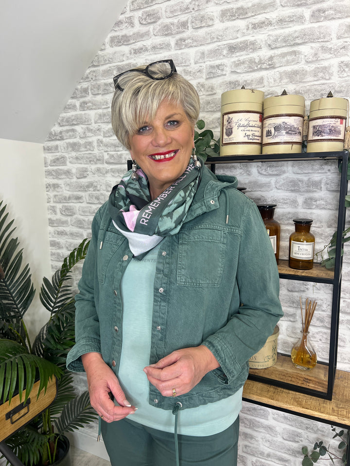Cecil Overshirt With Hood In Khaki