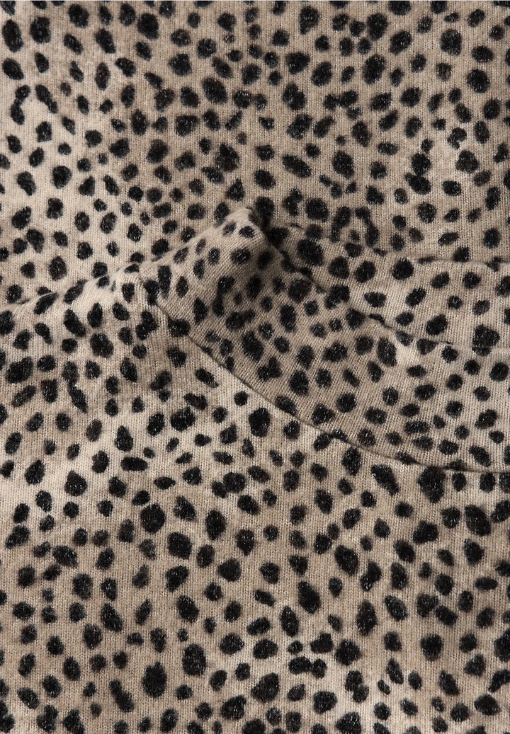 Street One sweatshirt With Leo print In Sanded Beige