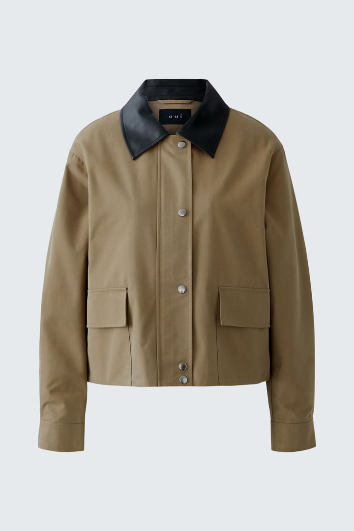 Oui Jacket In Khaki