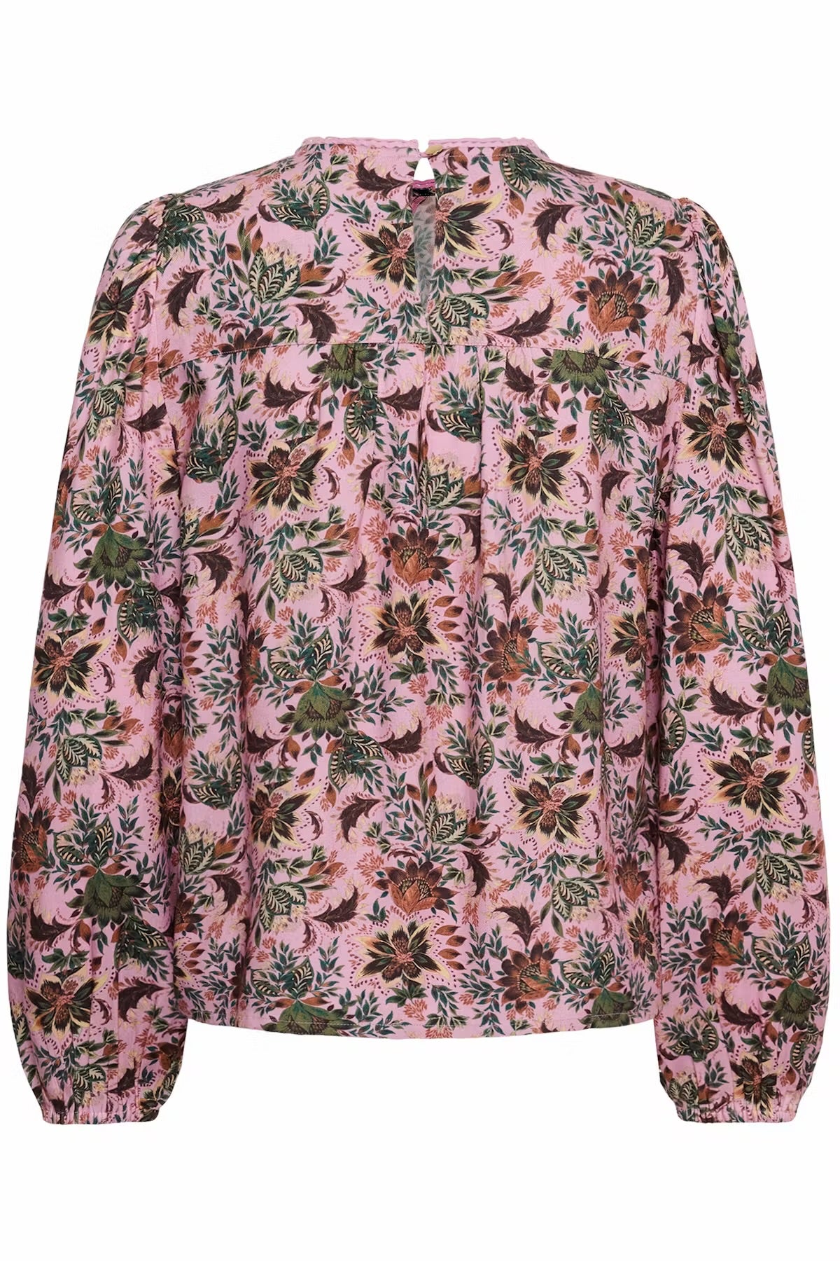 Bloom print blouse in pink multi