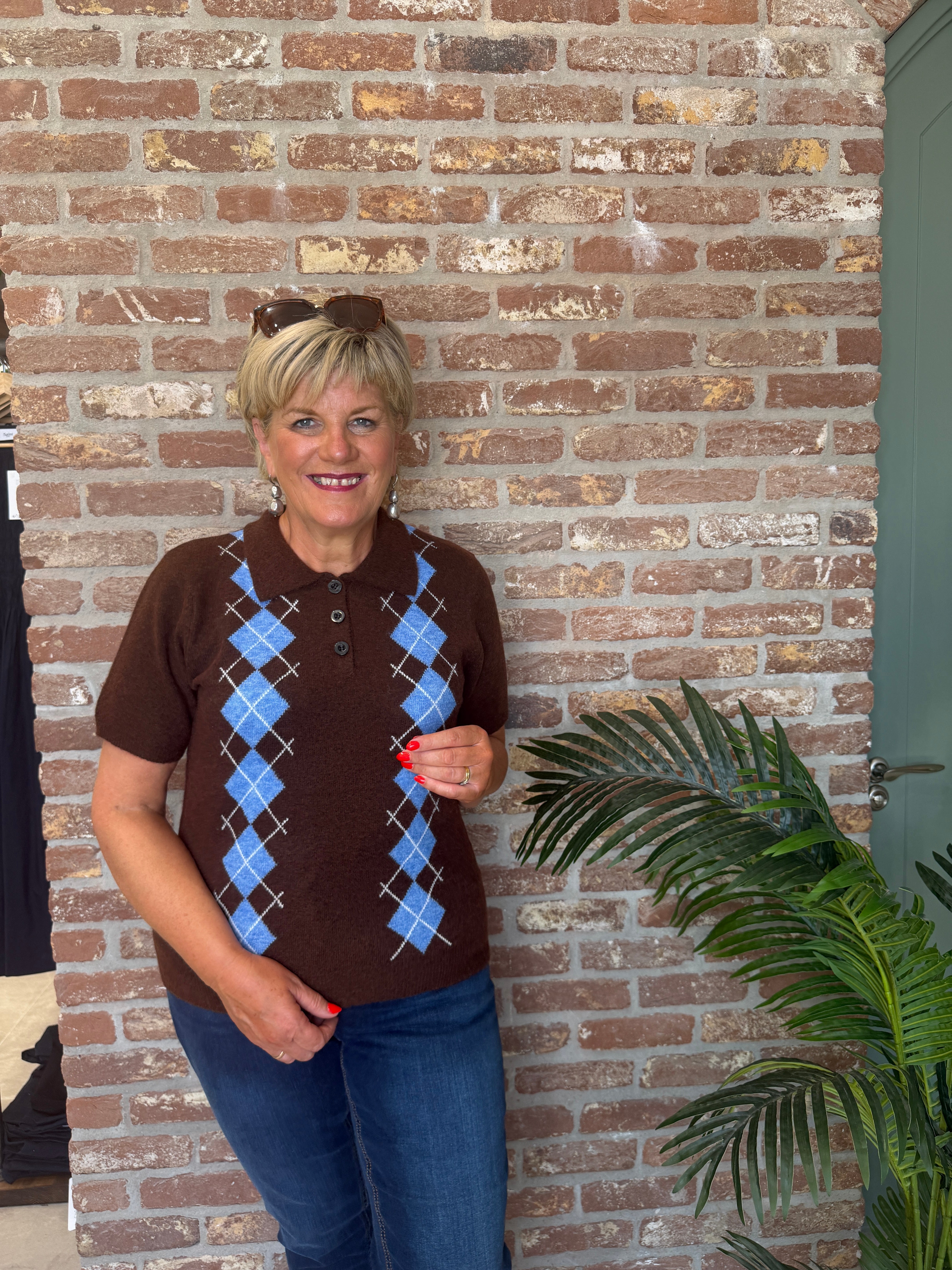 Ichi Idasila Pullover In Chicory Coffee Harlekin