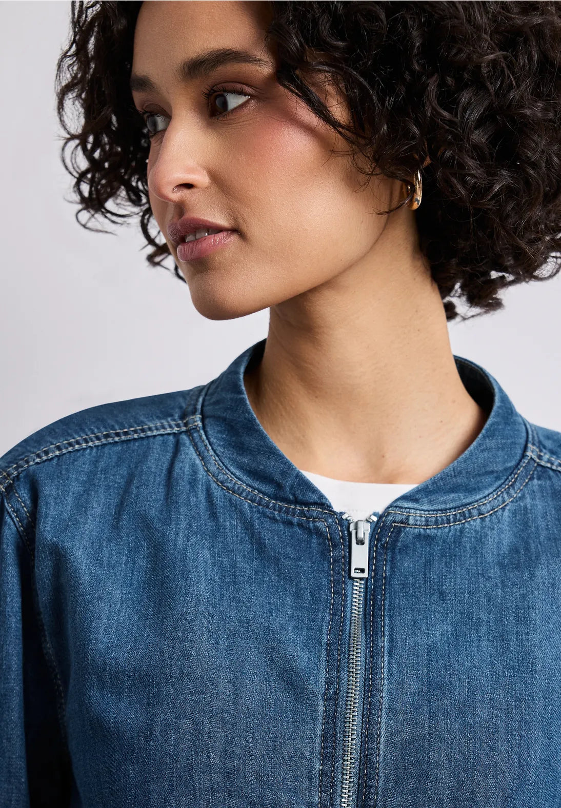 Street One Bomber jacket In medium blue
