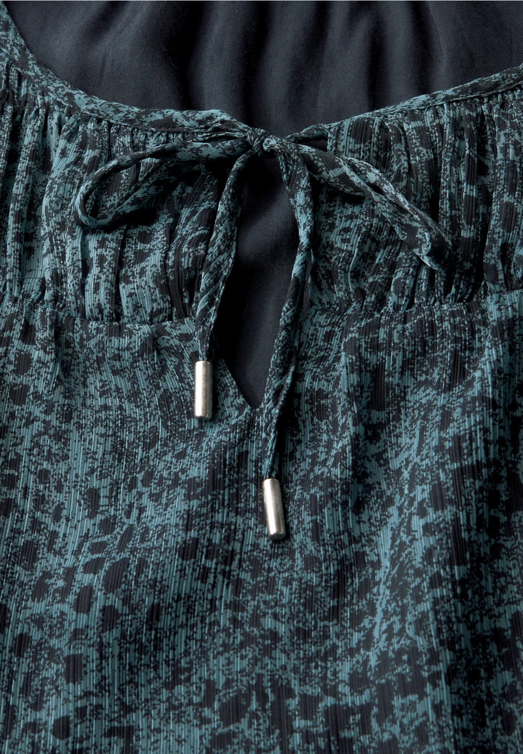 Street One Chiffon Sleeveless Blouse In Deep Water Blue