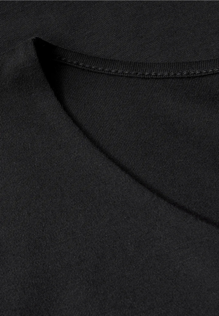 Street One Heart Neckline Top In Black