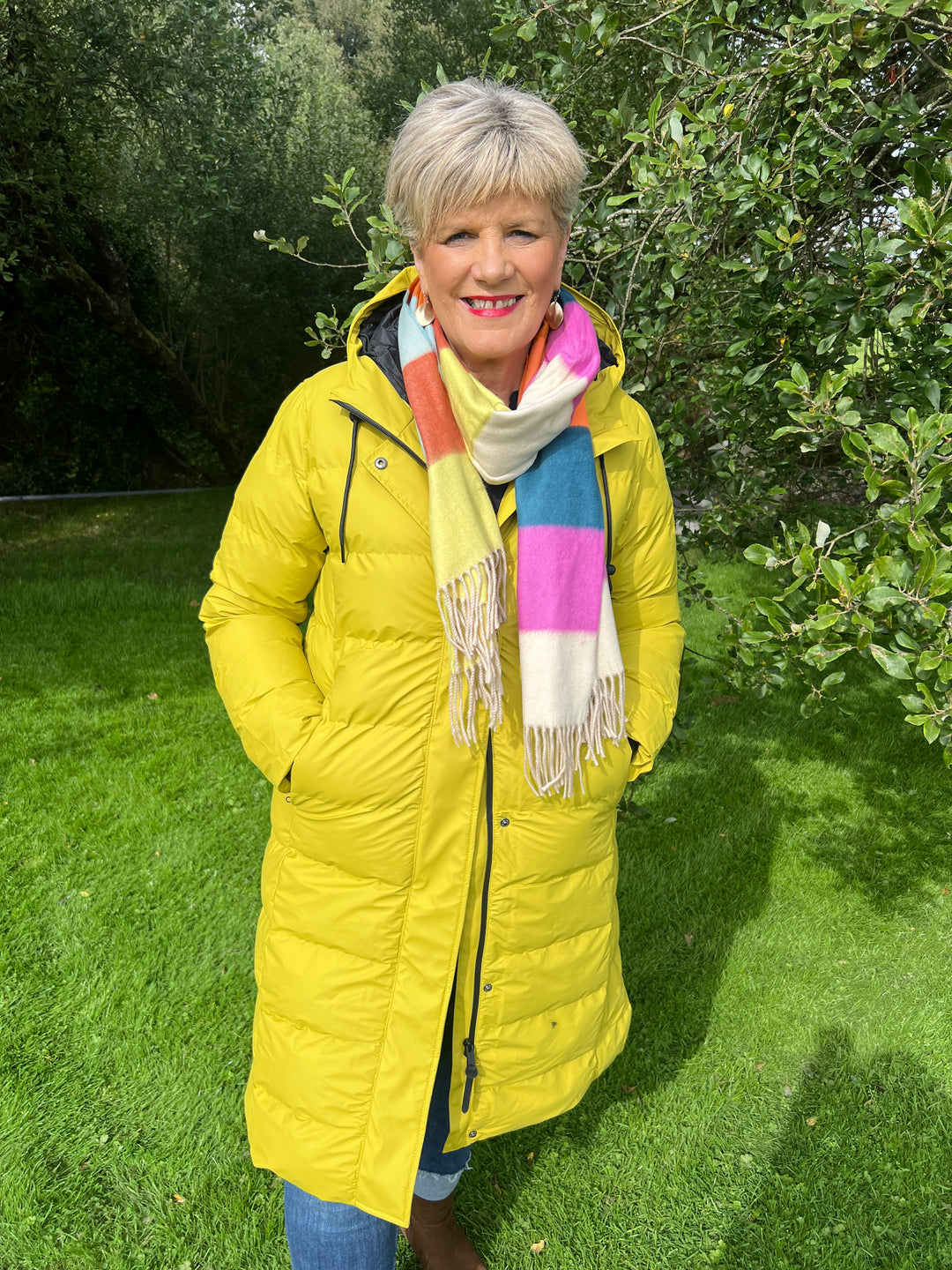 Tanta Puddle Puffa raincoat in Cress Green