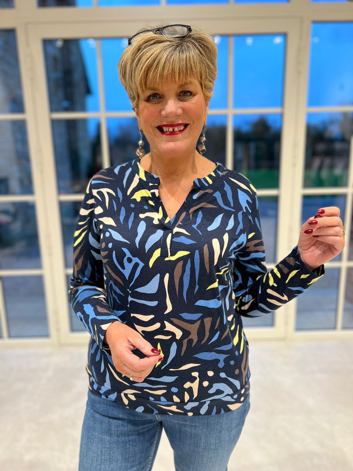 Cecil Multi Top In Universal Blue