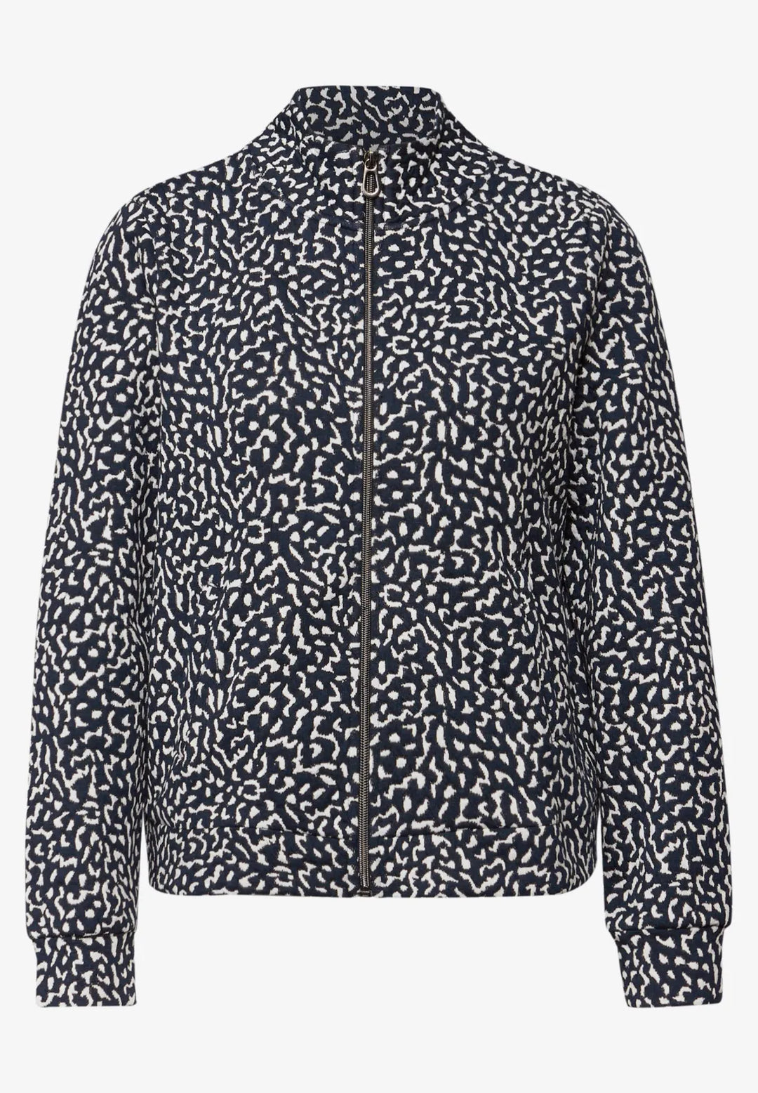 Street One Patterned Jacket In Shadowed Navy