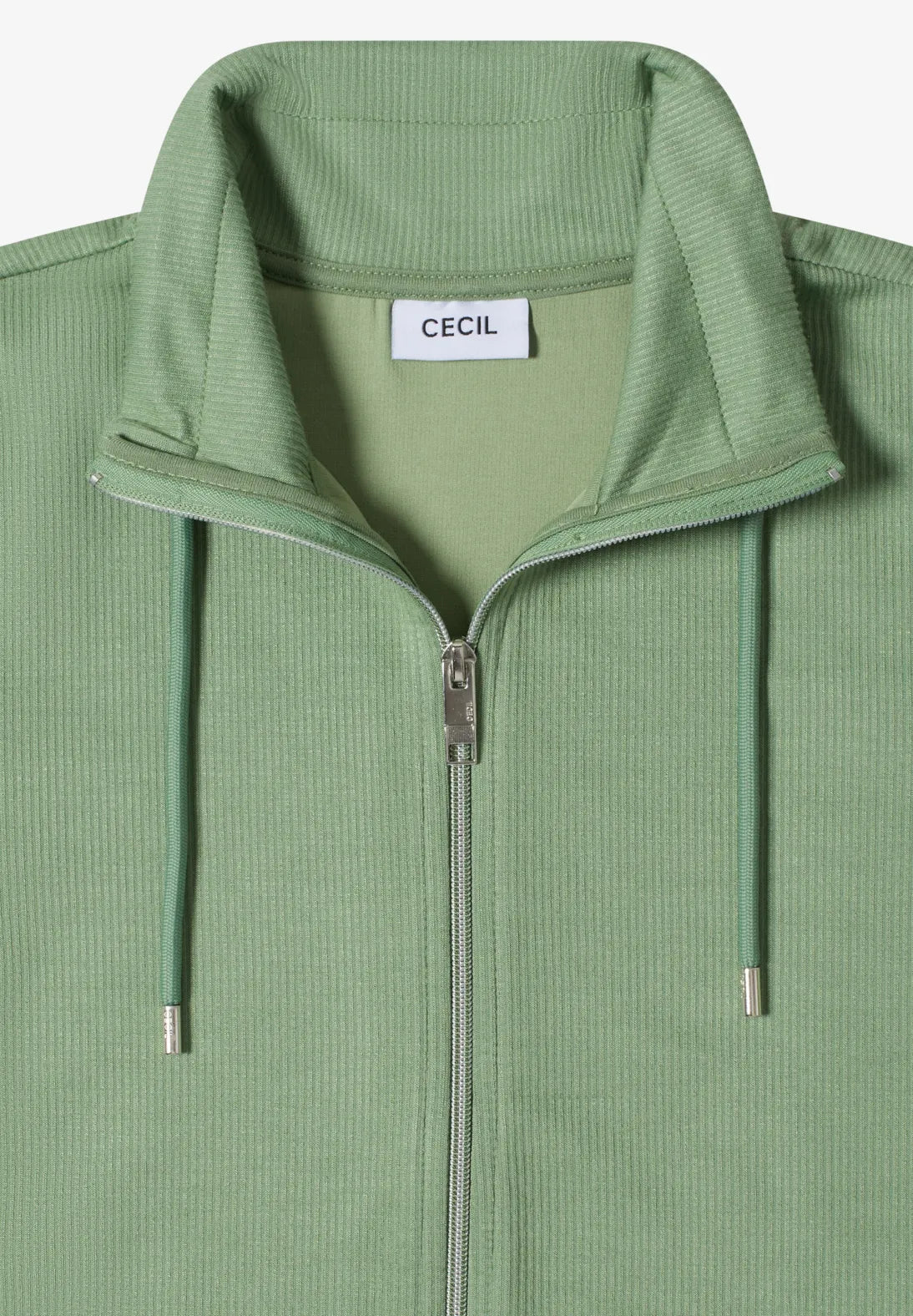 Cecil Zipped Jacket In Deep Matcha Green