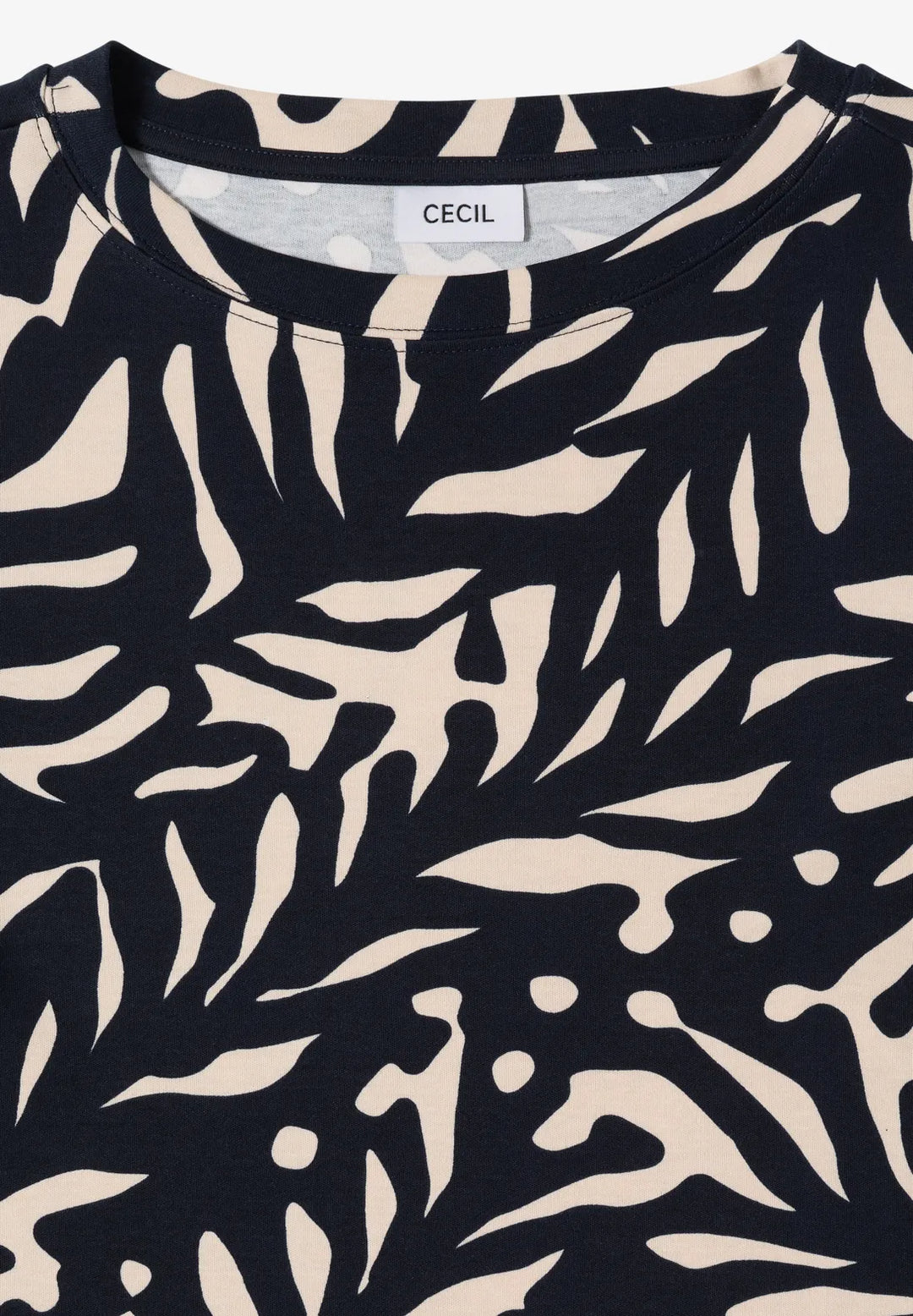 Cecil Two tone Sweatshirt In navy