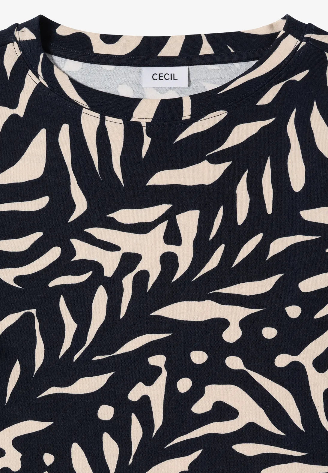 Cecil Two tone Sweatshirt In navy