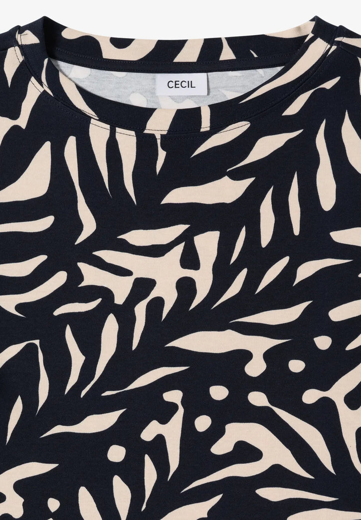 Cecil Two tone Sweatshirt In navy