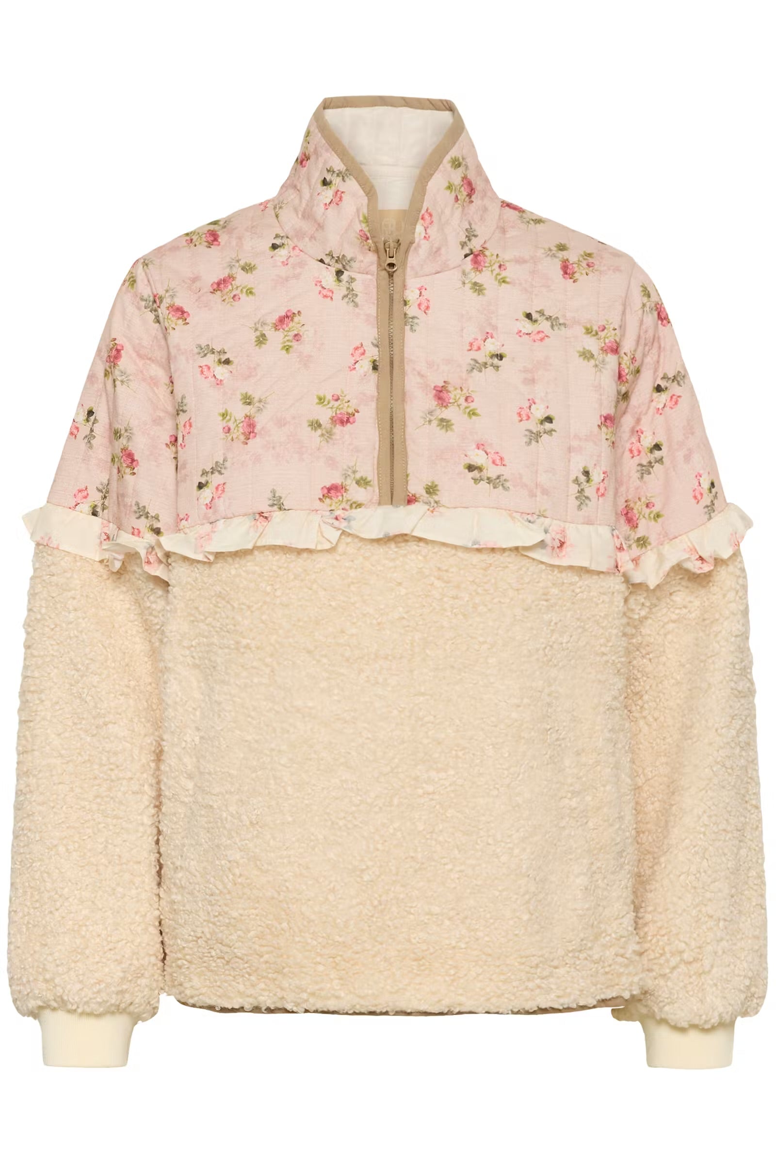 Culture Floral Fleece In Pink Multi