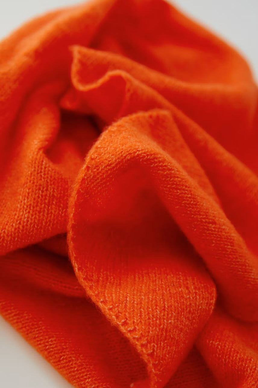 Triangle scarf in orange