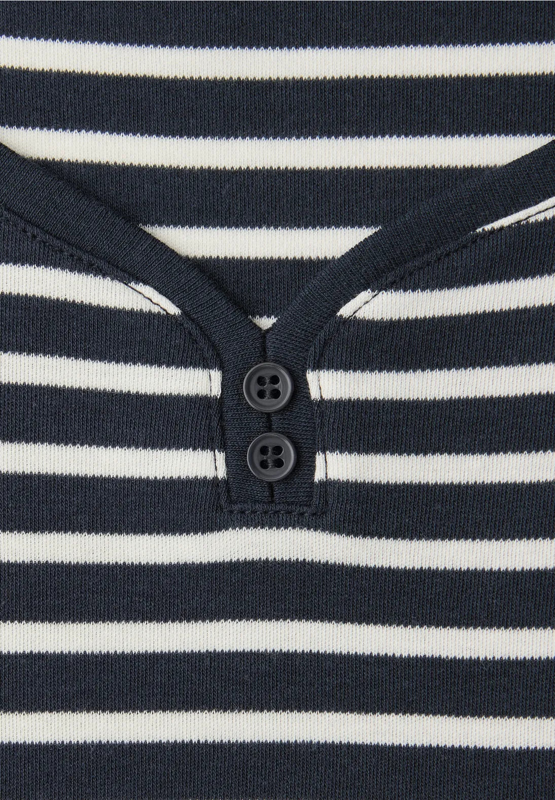 Street One Striped Sleeveless Top In navy