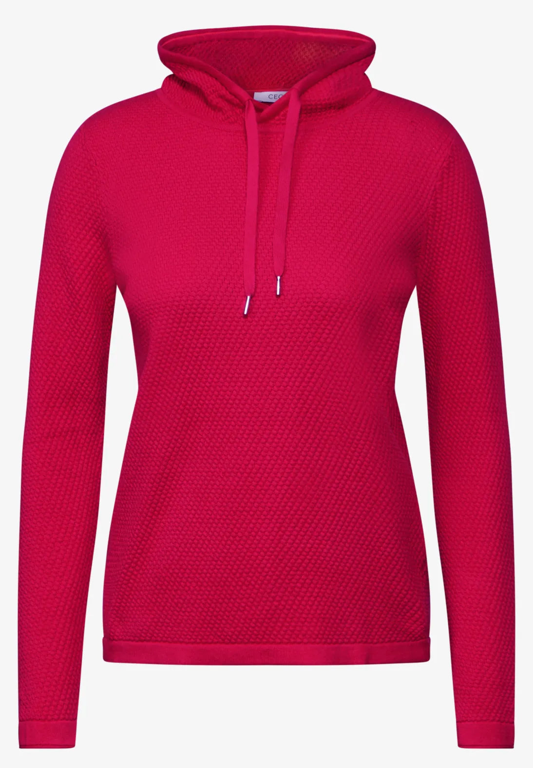 Cecil Structured Hoodie In Red