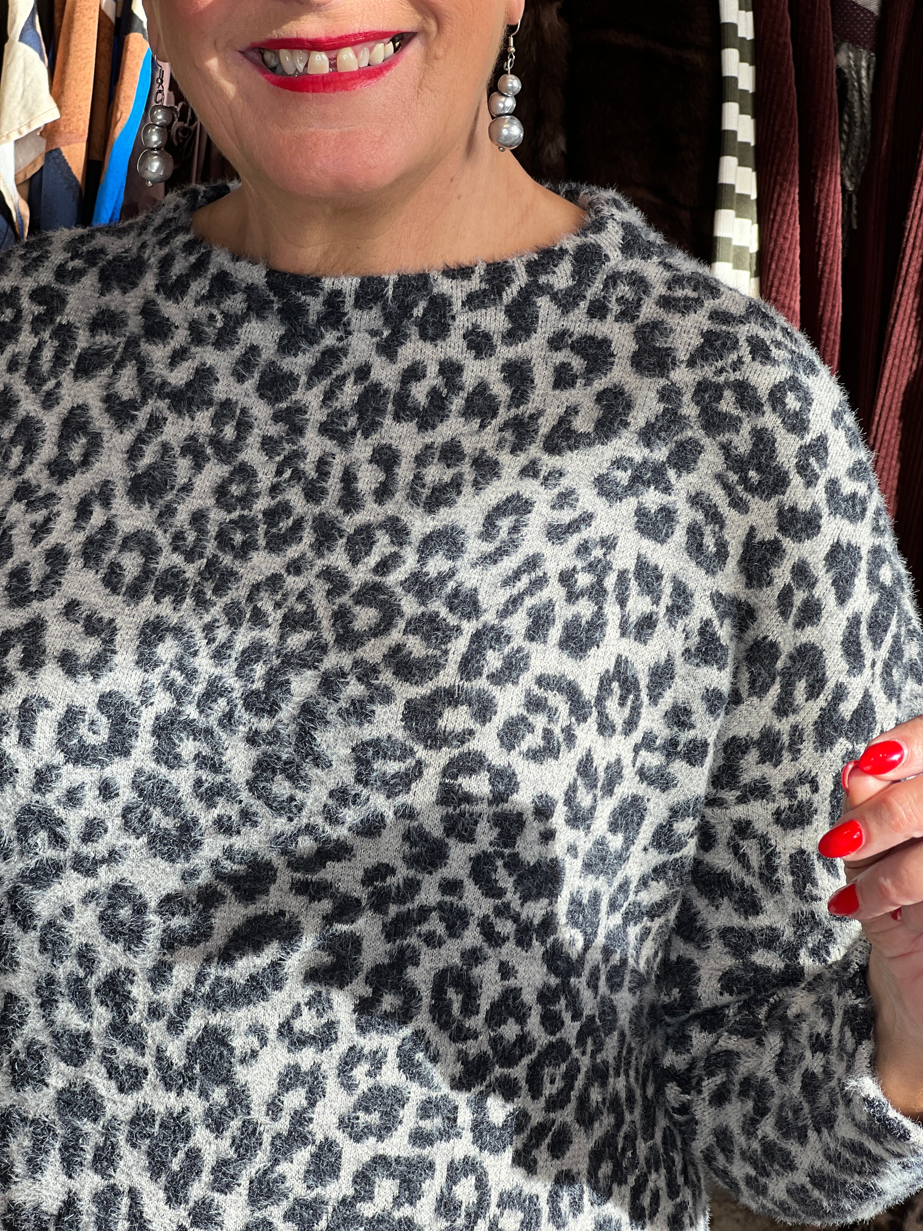 Street One Fluffy Sweatshirt In Soft Beige